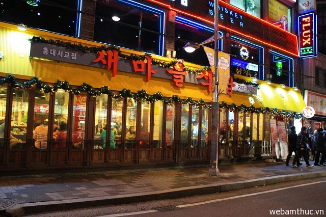 Quán đồ nướng Sae Maeul nổi tiếng ở Seoul